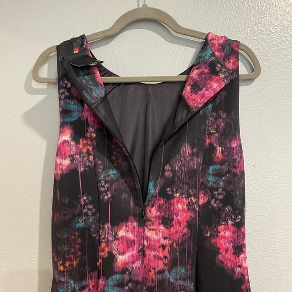 Cynthia Rowley Watercolor Floral Fit Flare Dress Sz 2 - Picture 6 of 9